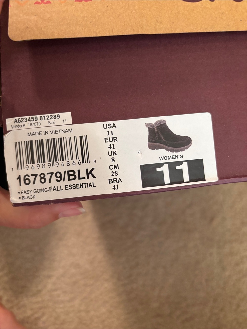 Skechers Women's Black Faux-Fur Trim Winter Ankle Boots - Picture 2 of 6